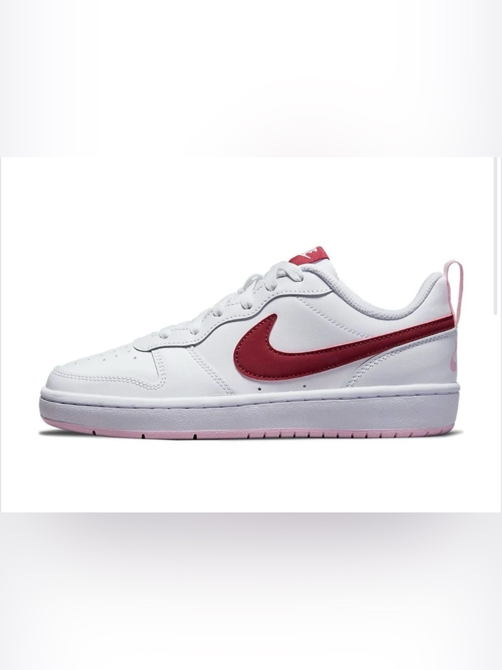 Nike Court Borough - 12C Pink/Maroon